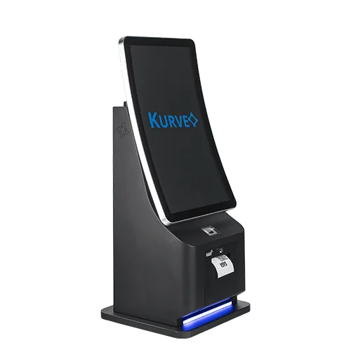 Borne tactile comptoir kiosk KURVEO DESK